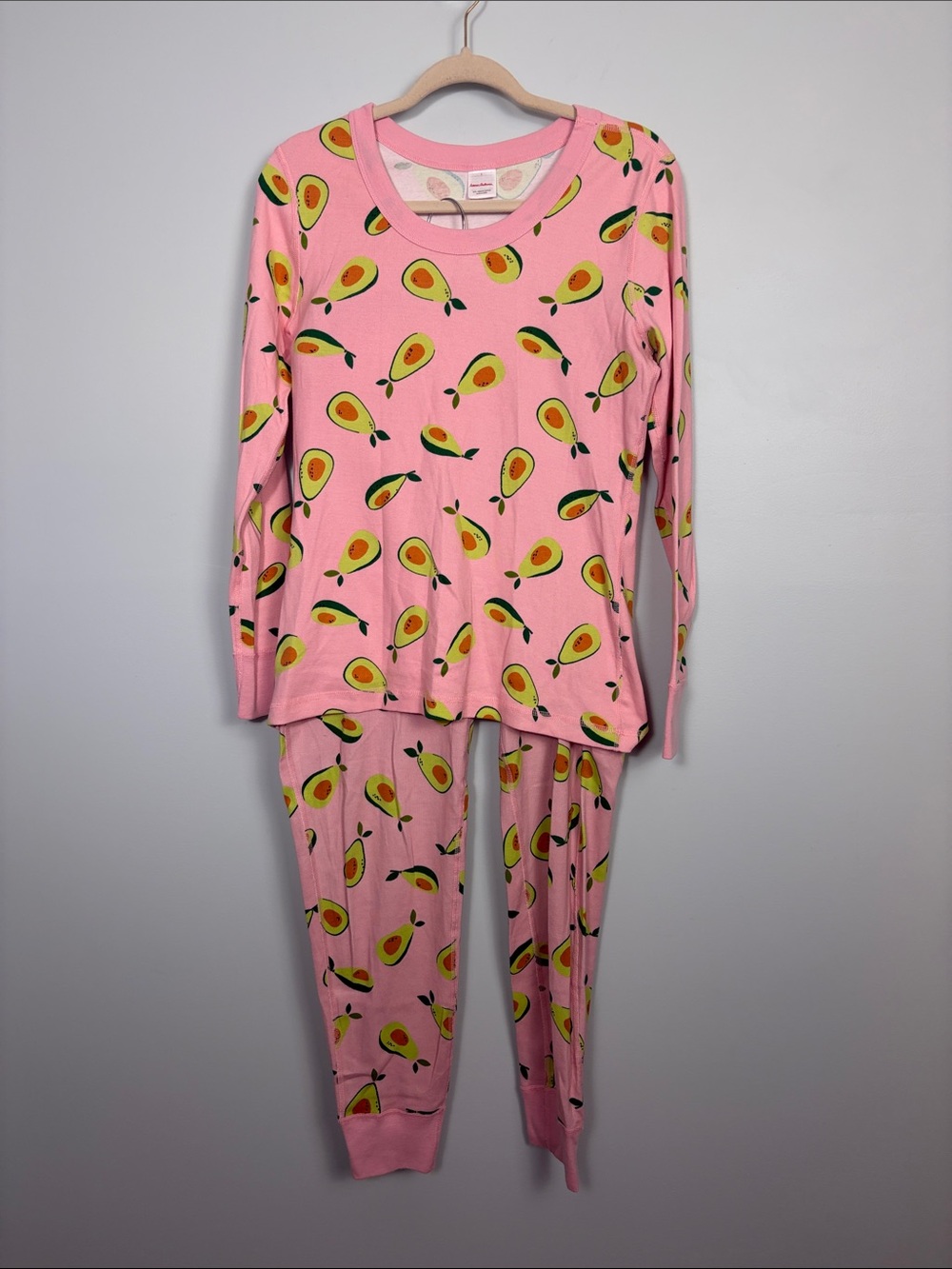 Hanna Anderson Avacado Print Women’s Size Large Pajama Set Shirt & Jogger Pants